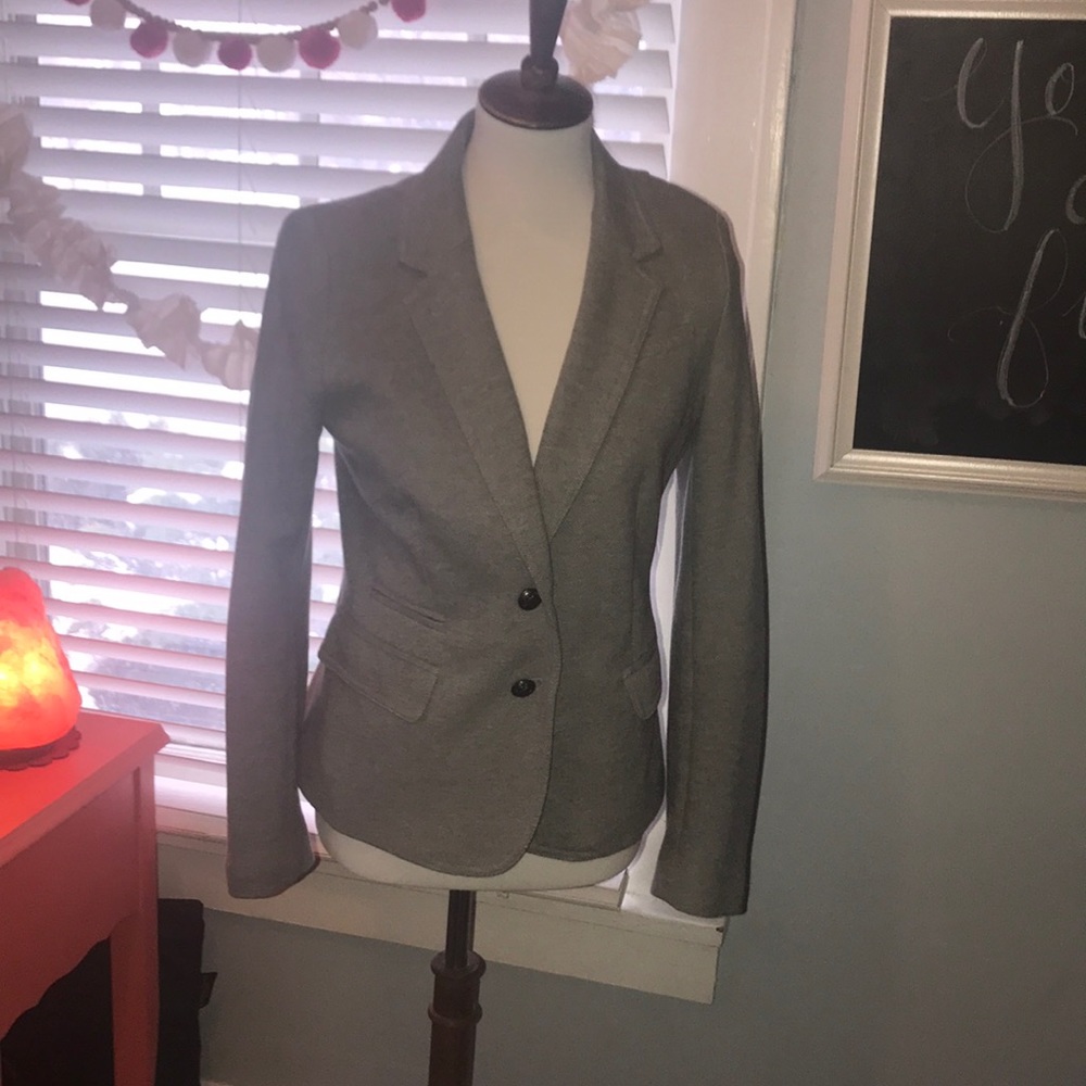 BANANA REPUBLIC | Gray Knit Blazer